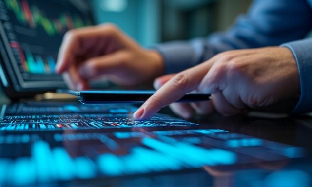 Analiză financiară profesională pe ecrane de laptop