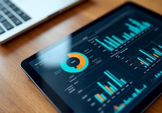Infografic modern reprezentând analiza SWOT digitală